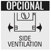 Boca lateral de salida de aire opcional